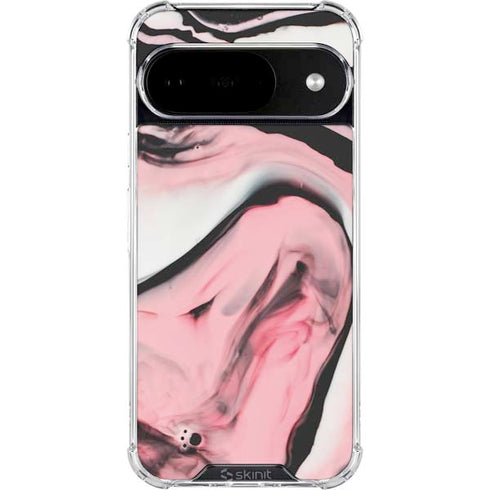 Pink Marble Ink Google Pixel 10 Clear Case